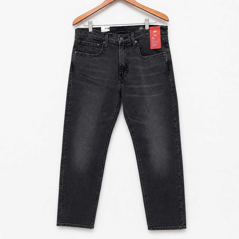 Levis 502 Taper Mens 34x32 Charcoal Grey Eco Performance Warm Jeans 29507-1465 - Picture 2 of 7